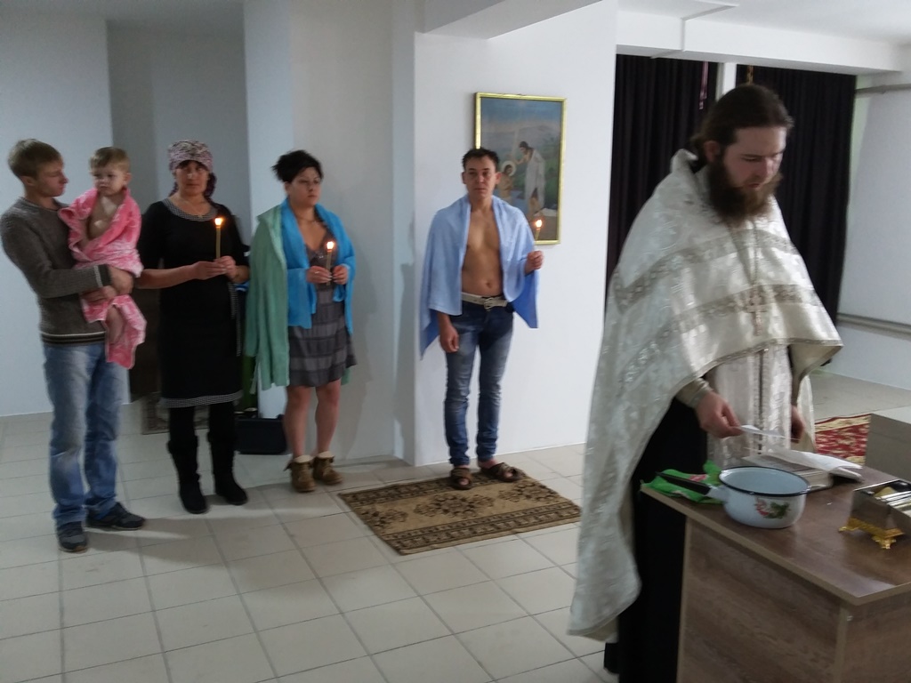 Таинство Крещения в храме святителя Николая Чудотворца г. Талгар